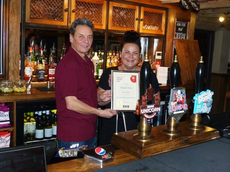 South Cheshire CAMRA Pub of the Season – Winter 2023 – Hawk Inn, Haslington