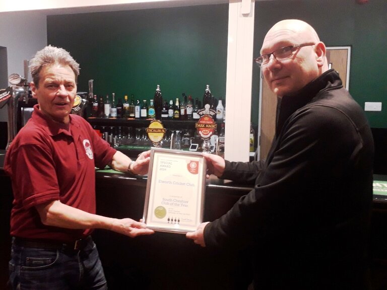 South Cheshire CAMRA Club of the Year – 2024 – Elworth Cricket Club, Elworth