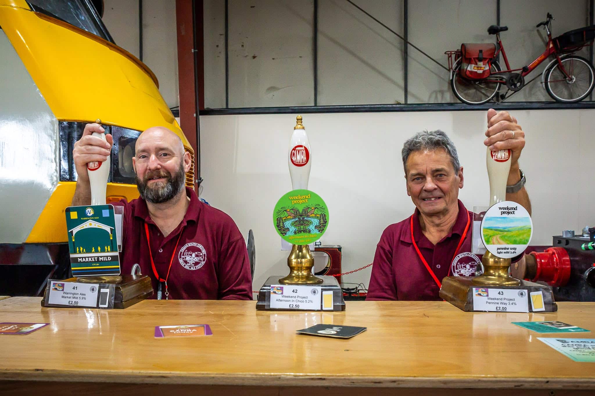 Volunteers at Crewe Rail Ale Festival 2026